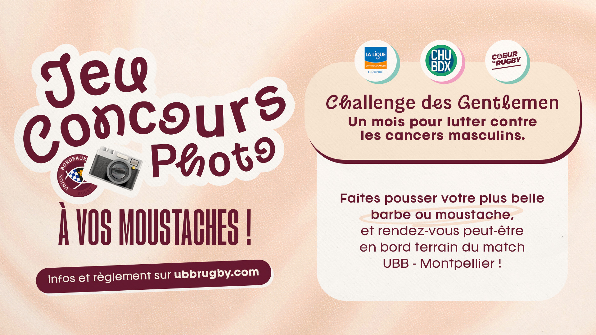 Jeu concours UBB - à vos moustaches